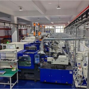 Injection moulding workshop for earmuff cup production